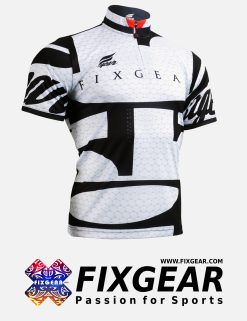 FIXGEAR BM-3402 Casual Men's short sleeve jersey 1/4 zip-up T-Shirt