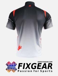 FIXGEAR BM-5002 Casual Men's short sleeve jersey 1/4 zip-up T-Shirt