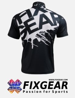 FIXGEAR BM-5402 Casual Men's short sleeve jersey 1/4 zip-up T-Shirt
