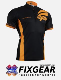 FIXGEAR BM-6002 Casual Men's short sleeve jersey 1/4 zip-up T-Shirt