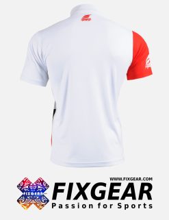 FIXGEAR BM-6202 Casual Men's short sleeve jersey 1/4 zip-up T-Shirt