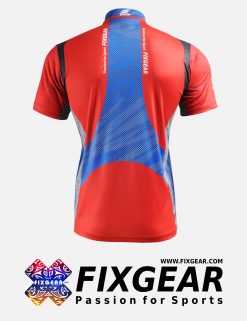 FIXGEAR BM-75R2 Casual Men's short sleeve jersey 1/4 zip-up T-Shirt