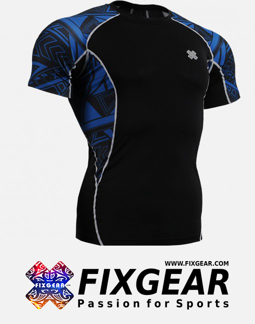 FIXGEAR C2S-B1 Compression Base Layer Shirt Short Sleeve  1