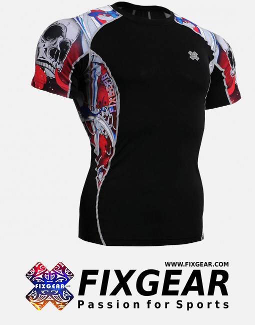 FIXGEAR C2S-B19R Compression Base Layer Shirt Short Sleeve  1