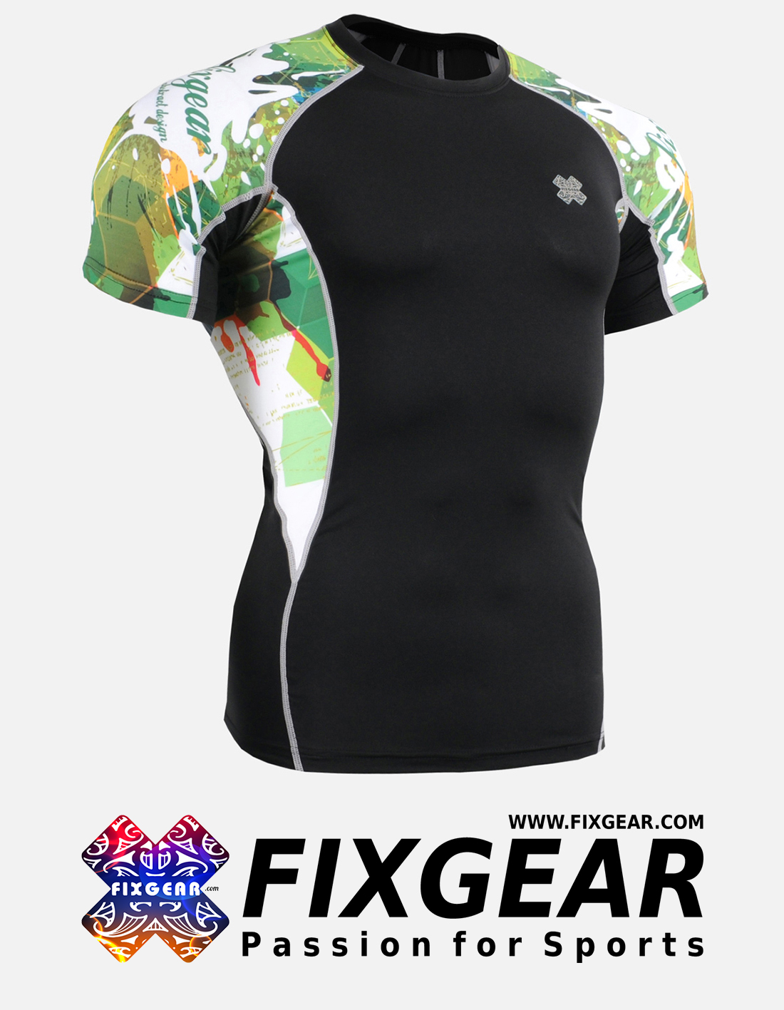 FIXGEAR C2S-B47 Compression Base Layer Shirt Short Sleeve