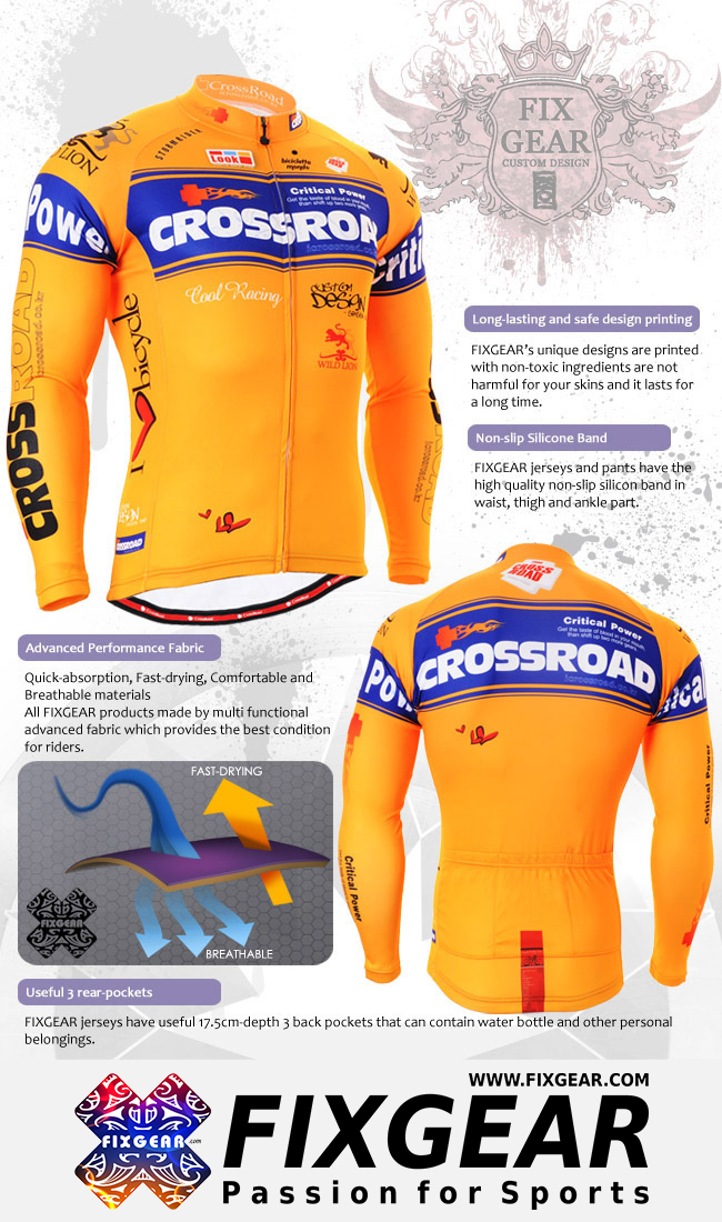 FIXGEAR CS-701 Men's Cycling  Jersey Long Sleeve