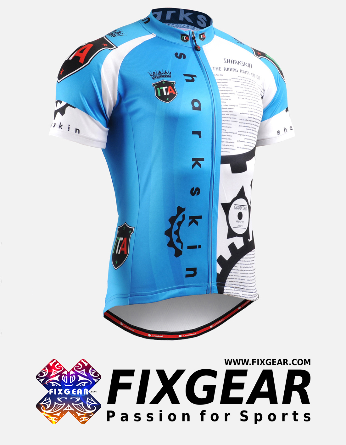 FIXGEAR CS-2302 Men's Short Sleeve Cycling Jersey Bicycle Apparel Roadbike MTB 