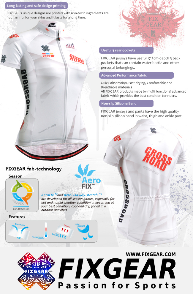 FIXGEAR CS-W1402 Women's Short Sleeve Jersey