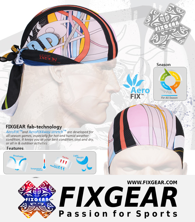 FIXGEAR D-3 Cycling Skull cap, Bandana