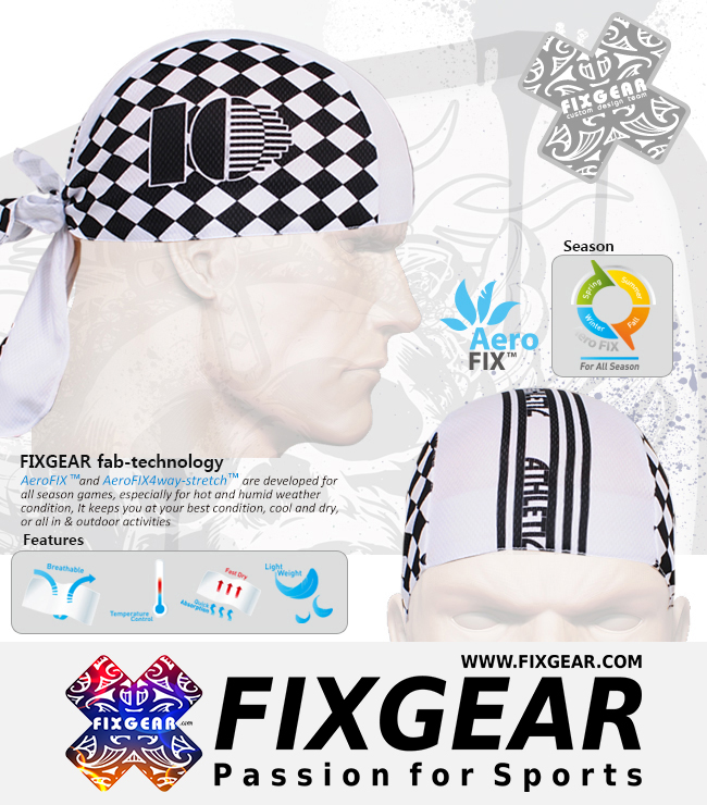 FIXGEAR D-6 Cycling Skull cap, Bandana