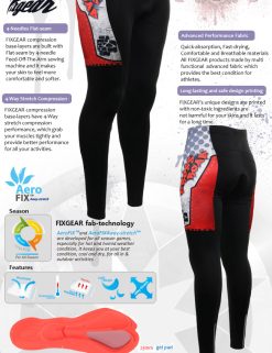 FIXGEAR LT-W5 Women's Cycling Padded Long Pants