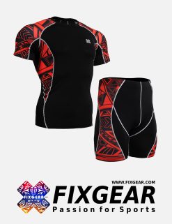 FIXGEAR C2S-P2S-B2 Set Compression Base Layer Shirt & Compression Drawer Shorts