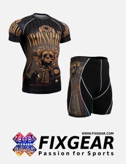 FIXGEAR CFS-P2S-B27 Set Compression Base Layer Shirt & Compression Drawer Shorts