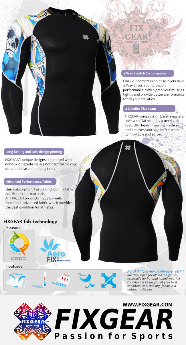 FIXGEAR C2L-B19B Compression Shirt Men - Image 3
