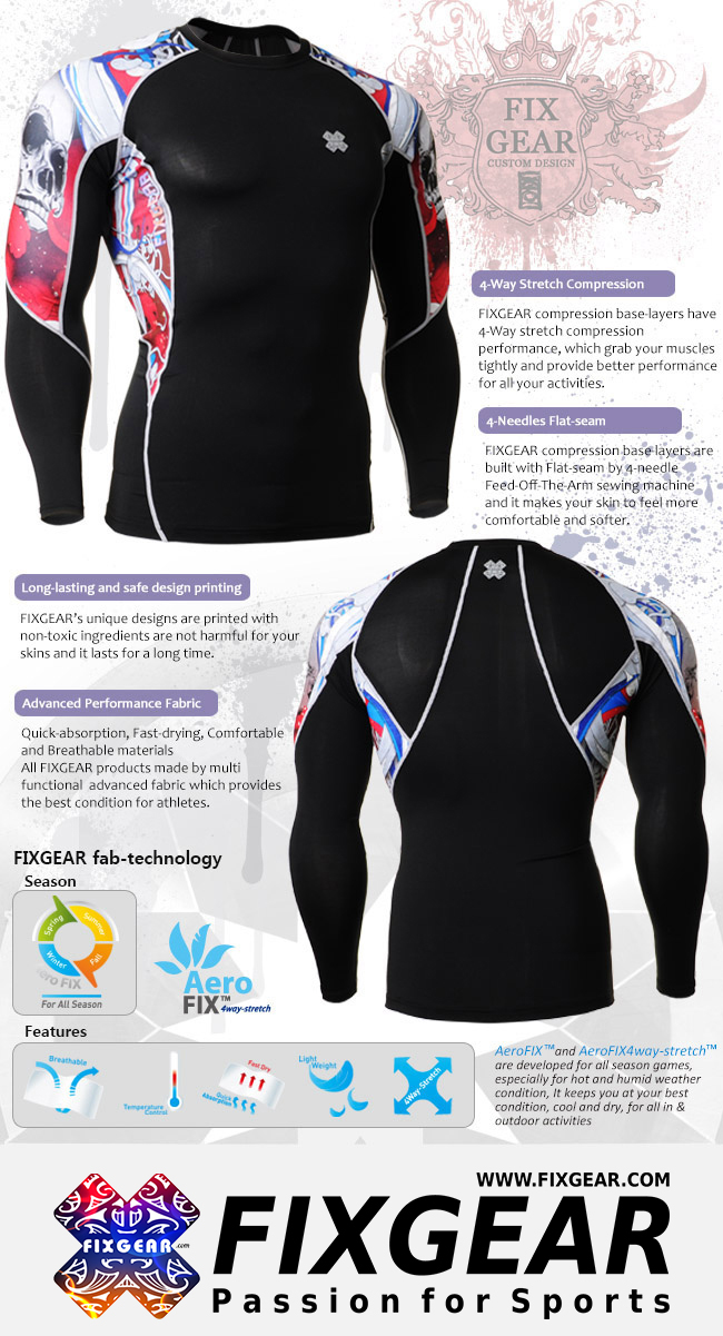 FIXGEAR C2L-B19R long Sleeve Compression Shirt - Image 3