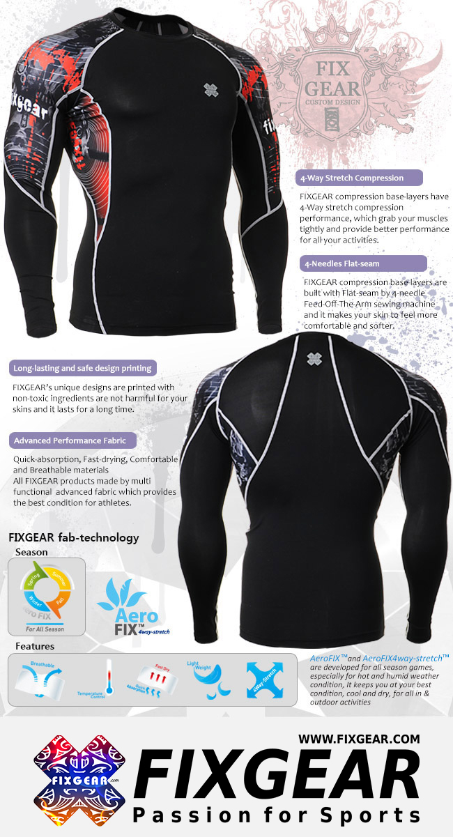 FIXGEAR C2L-B30 Male Compression Shirt - Image 3