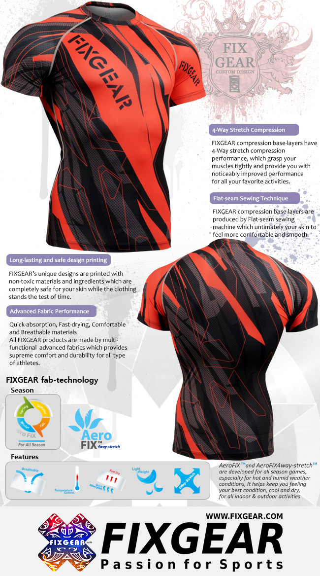 FIXGEAR CFS-68 FIXGEAR Black Skin Tight Shirt - Image 3