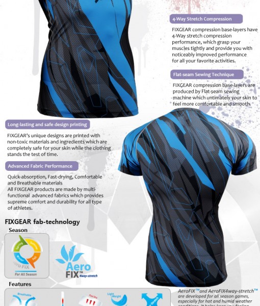 FIXGEAR CFS-68C Skin-tight Compression Base Layer Shirt - Image 3