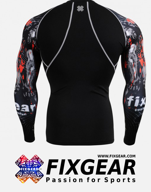 FIXGEAR CPD-B30 Long Sleeve Mens Compression T Shirt - Image 2