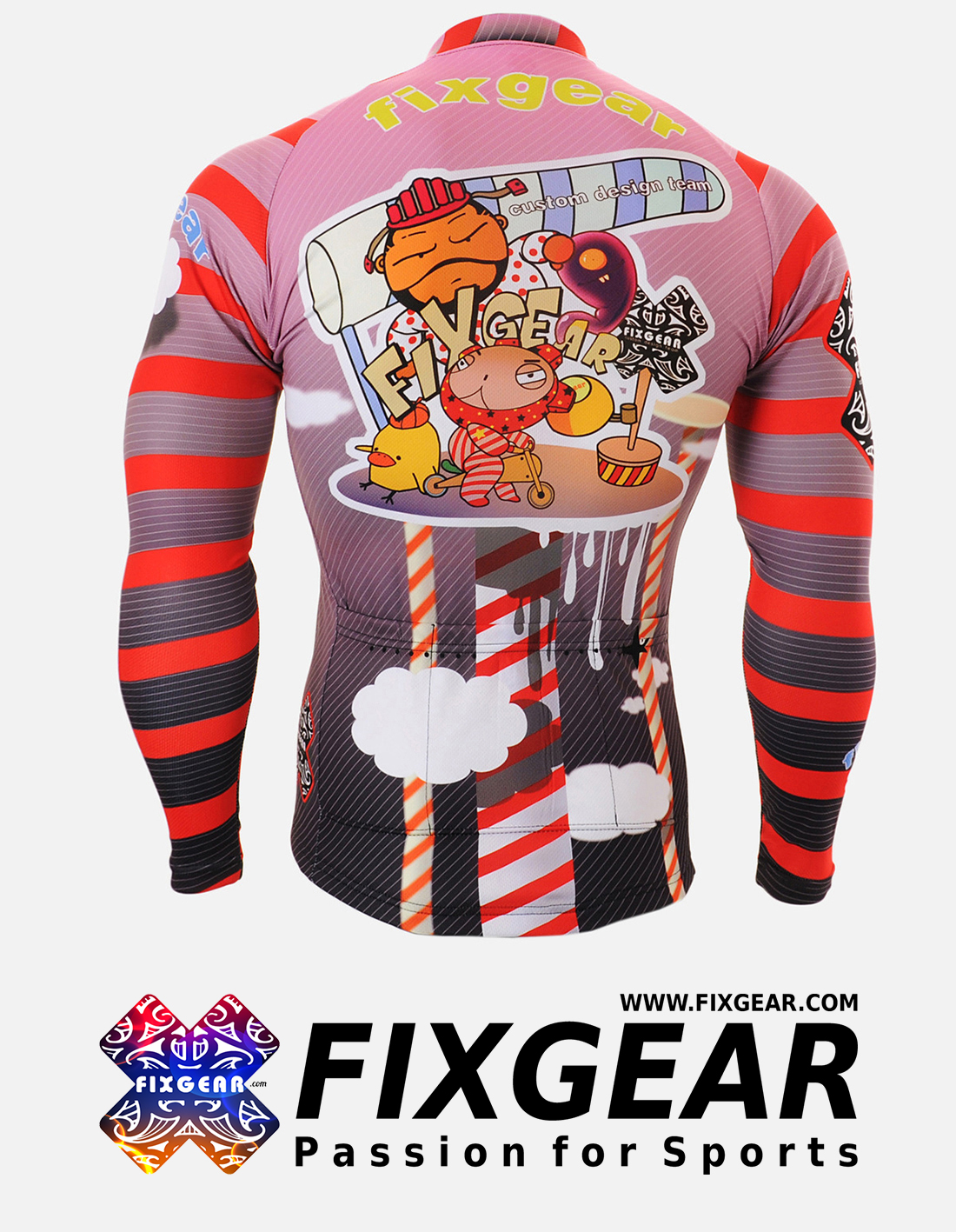 FIXGEAR CS-1601 Hot Weather Long Sleeve Cycling Jersey - Image 2