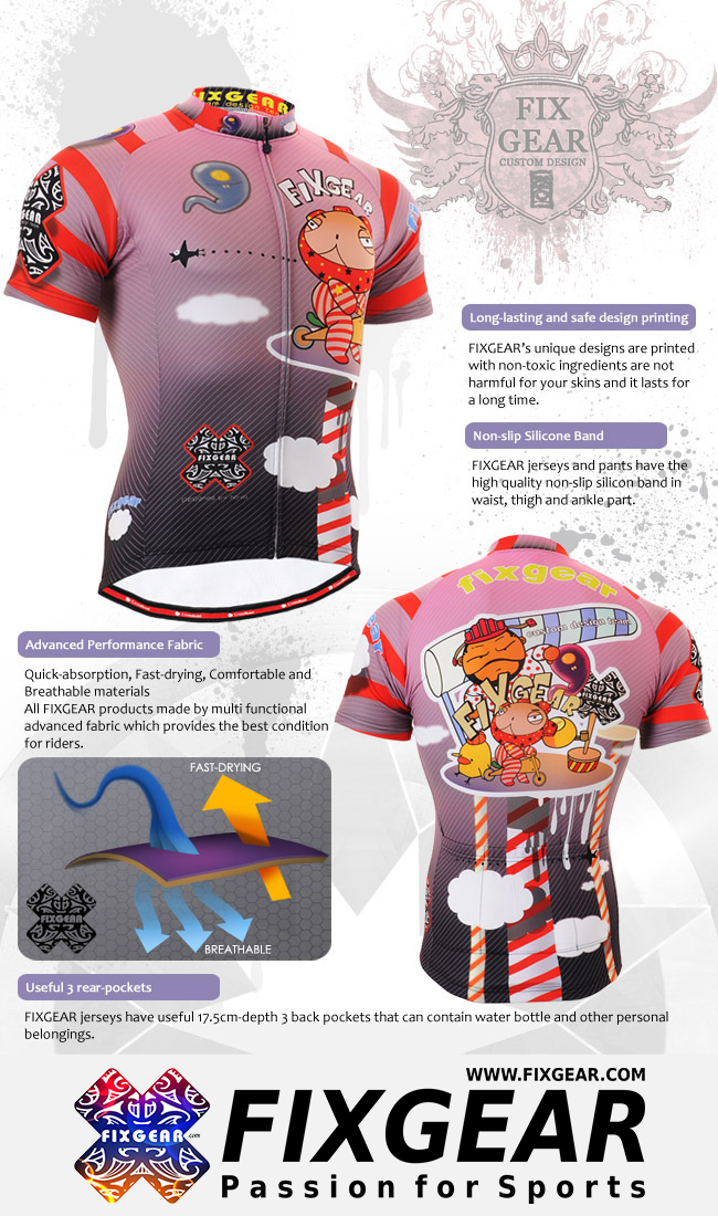 FIXGEAR CS-1602 Jersey and Short Men - Image 2