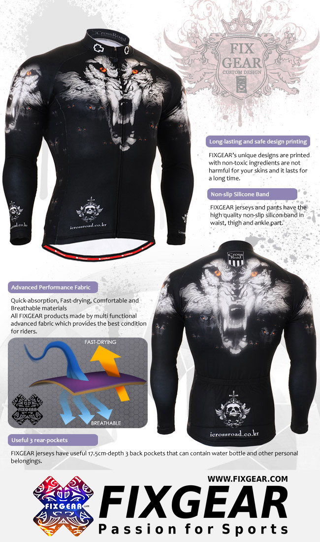 FIXGEAR CS-1801 Cycling Jerseys Long Sleeve - Image 3