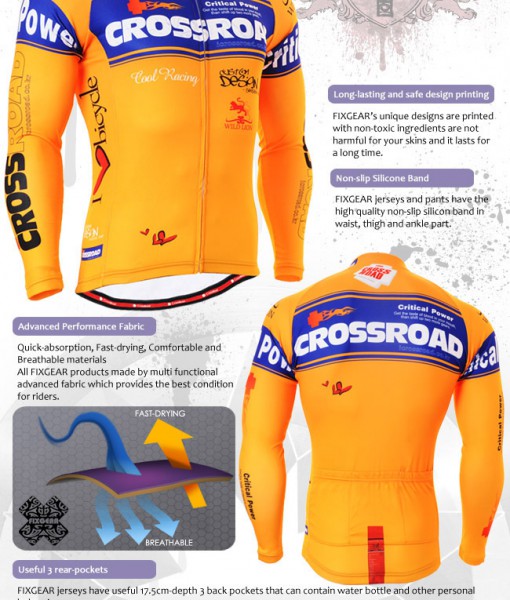 FIXGEAR CS-701 winter long sleeve cycling jerseys - Image 3
