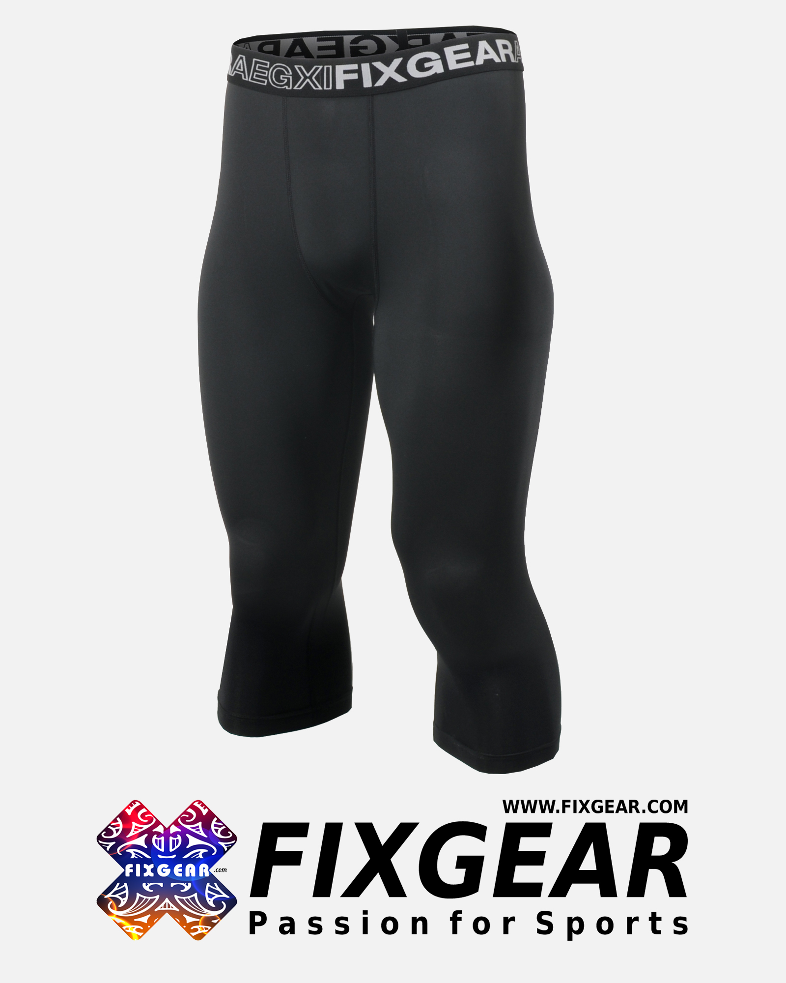 Male Compression Capri Leggings Pant