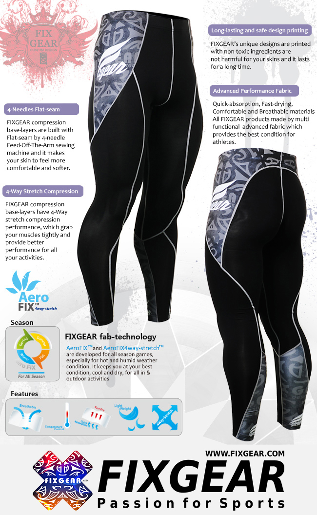 FIXGEAR P2L-B43 Compression Leggings Pants - Image 2