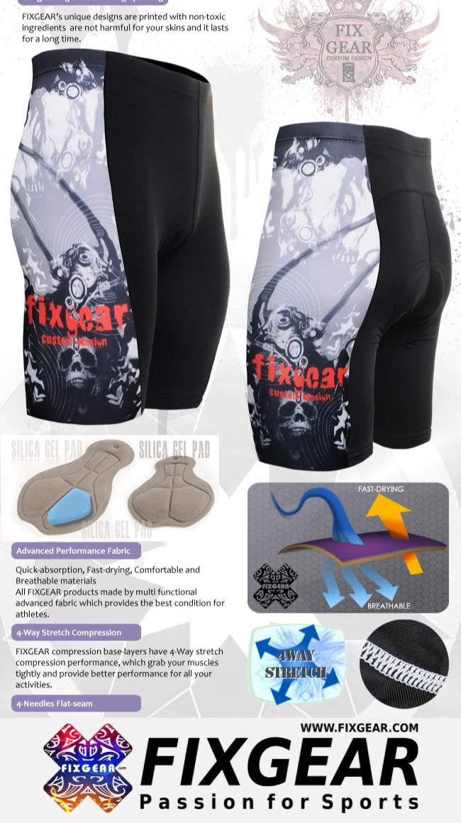 FIXGEAR ST-30 Cycling Padded Shorts Mens - Image 3