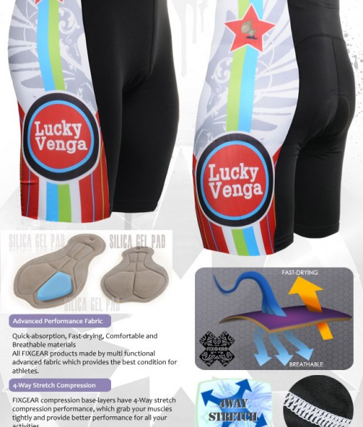 FIXGEAR ST-g1 Men’s Cycling Cycling Padded Shorts - Image 2