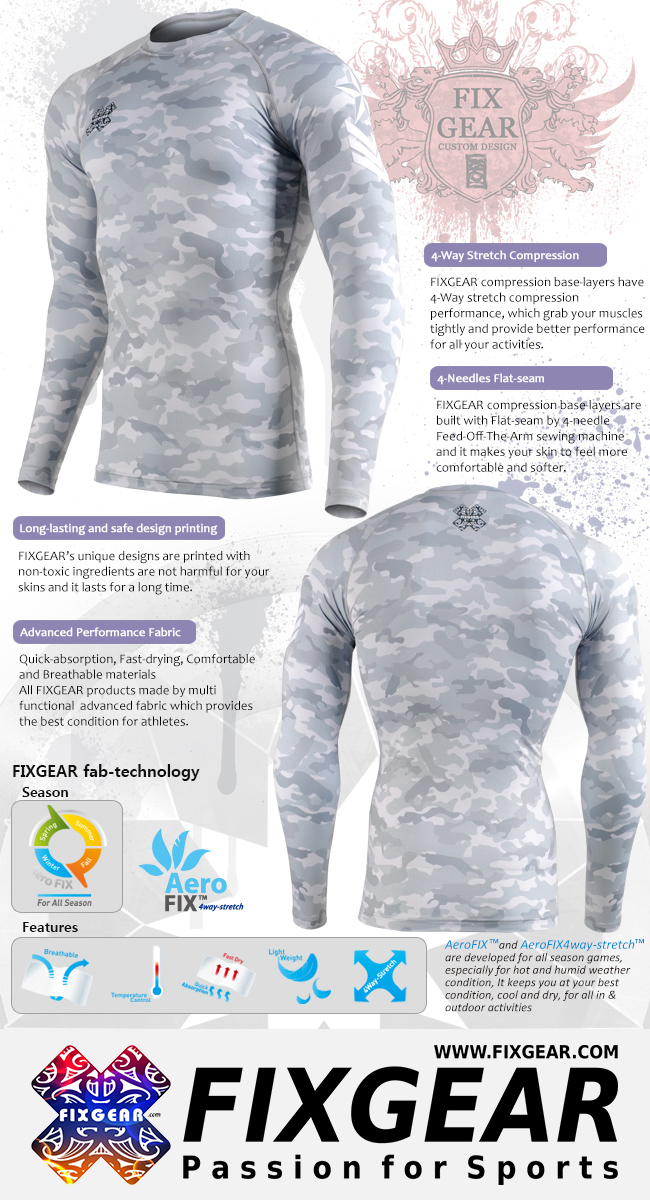 FIXGEAR CFL-M1G Gym Long Sleeve Compression Shirt - Image 3